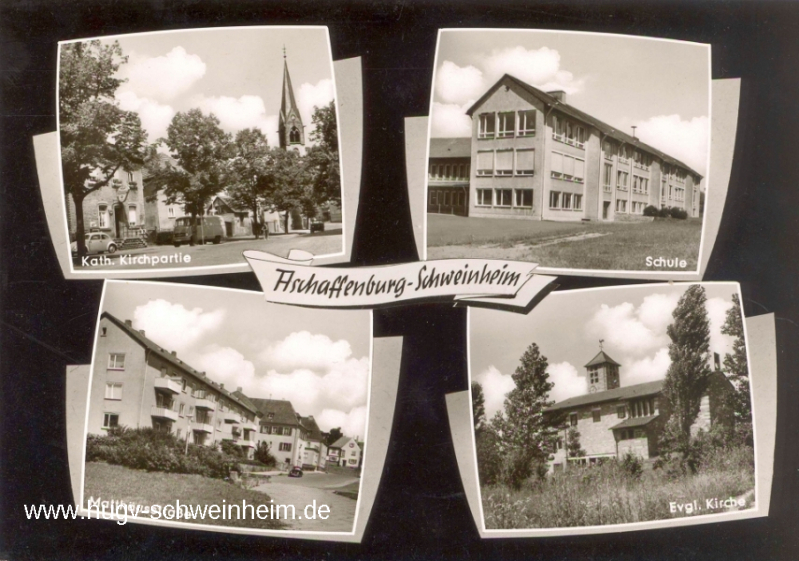 Ansichtskarte Aschaffenburg-Schweinheim