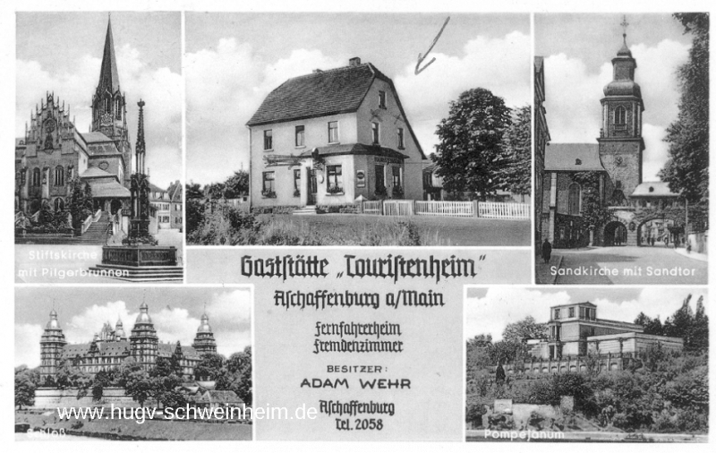 Ansichtskarte Gaststätte Touristenheim 1940