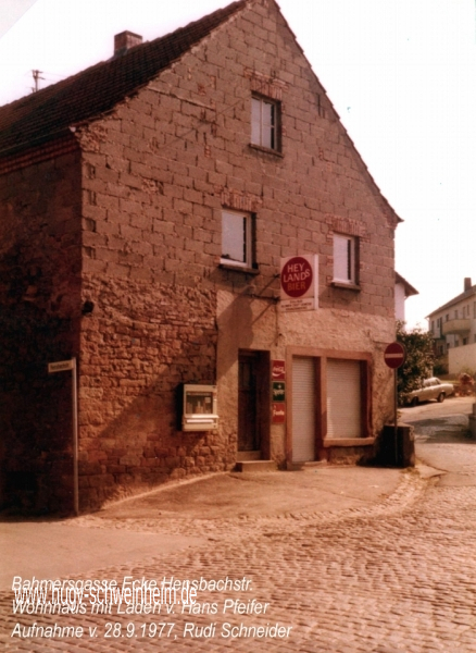 Bahmersgasse Pfeifer Hans Kolonialwaren 1977