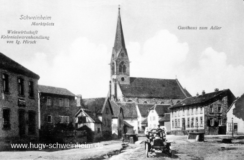 Marienstr Dorfplatz mit Schnauferl