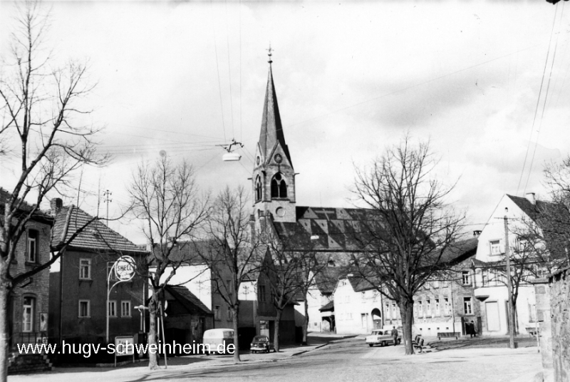 Marienstr Tankstelle Zahn um 1960