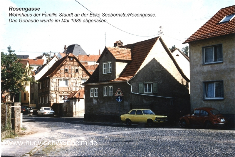 Seebornstr Wohnhaus Staudt bis 1985