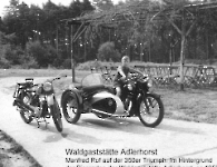 Adlerhorst mit Biergarten - Manfred Ruf - 1953