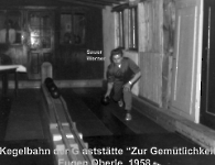 Zur Gemütlichkeit Kegelbahn 1958