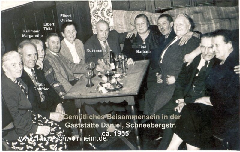 Zur Löwengrube Gemütliches Beisammensein 1955