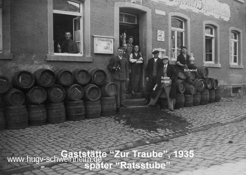 Zur Traube Marienstr spätere Ratsstube 1935