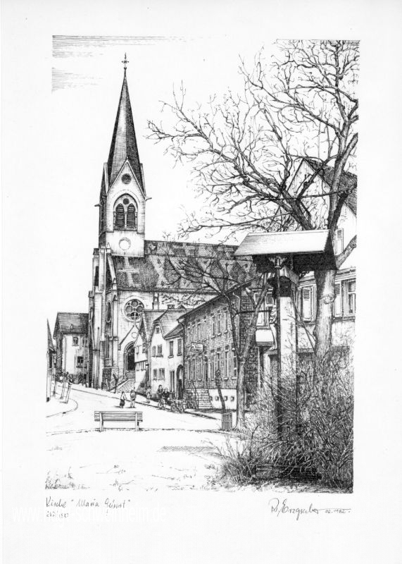 Kirche Maria Geburt - v. Rainer Erzgraber 1982