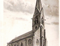 Ansichtskarte Schweinheimer Kirche 1900