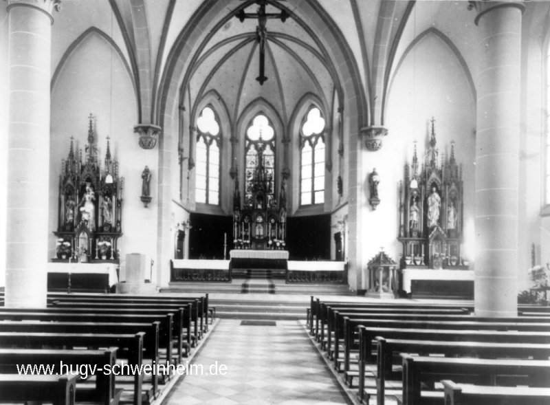 Maria Geburt Innenraum nach Umgestaltung 1955