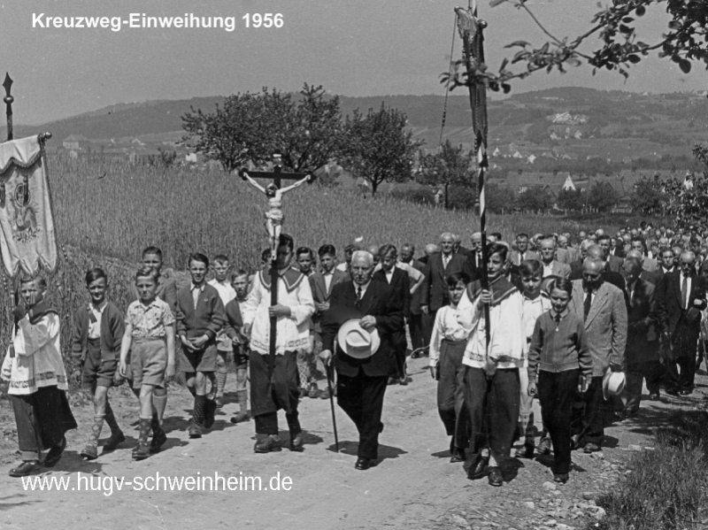 Kreuzweg Einweihung nach Renovierung 1956