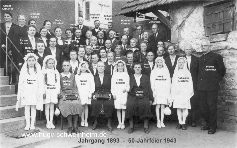 JG 1893 50-Jahrfeier 1943 mit Pfr Umenhof