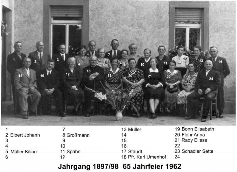 JG 1897/98 65-Jahrfeier 1962