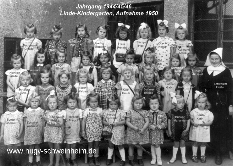 JG 1944/45/46 Mädchen Linde-Kindergarten