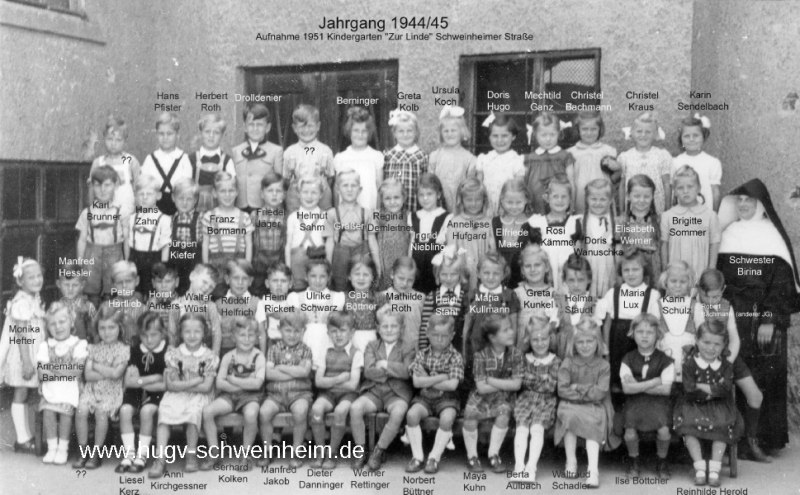 JG 1944/45 Kindergarten 1951