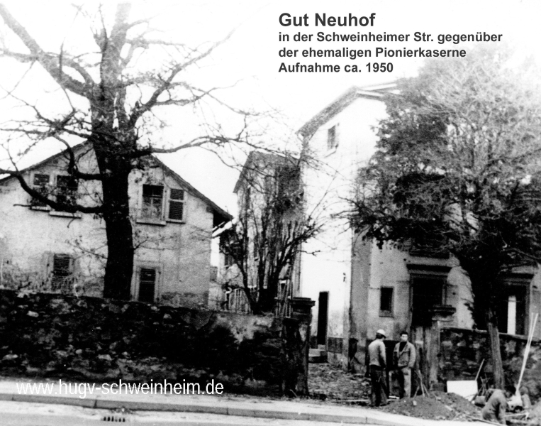 Gut Neuhof 1950 Schweinheimer Str