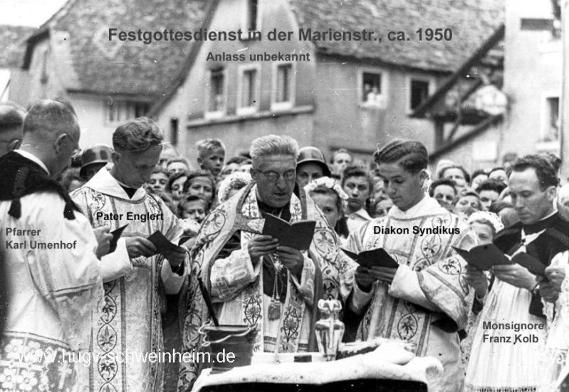 Festgottesdienst Marienstr 1950