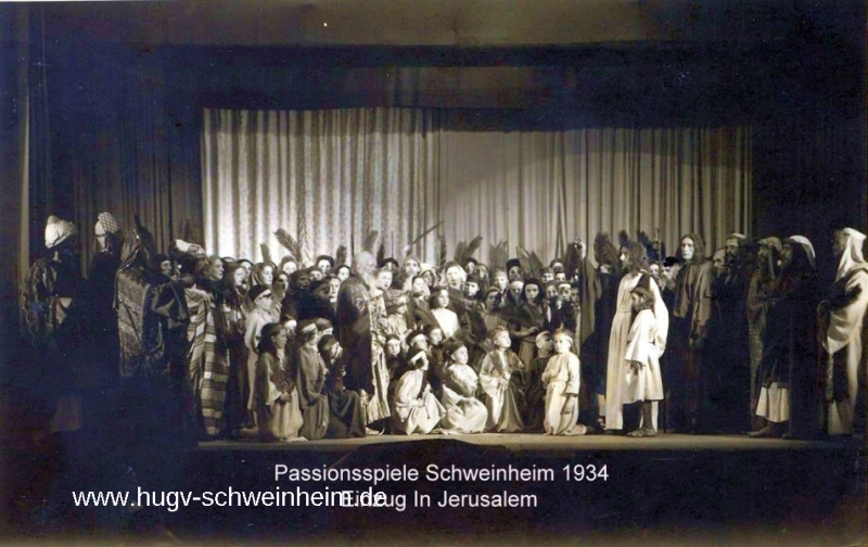 Passionsspiele 1931-34 Einzug in Jerusalem