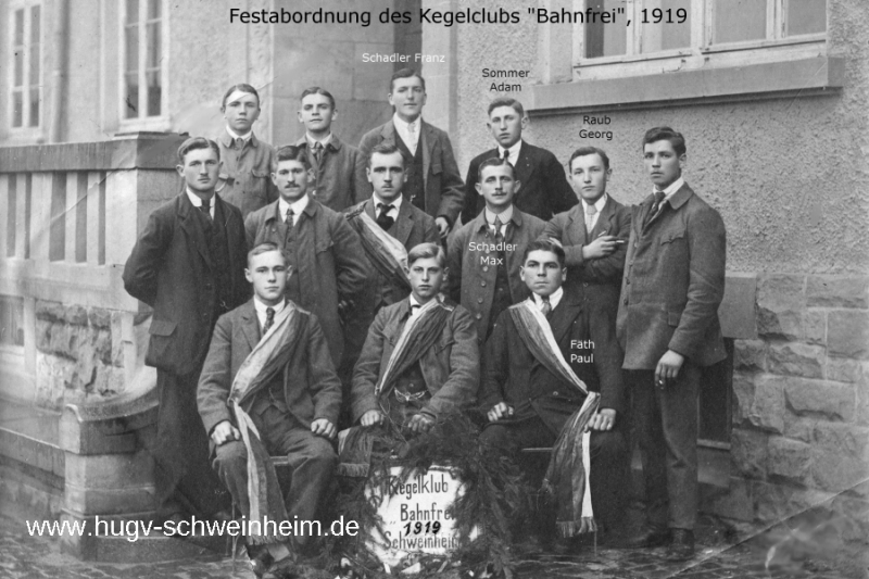 Kegelclub Bahnfrei Gründung 1919