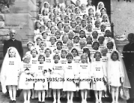 JG 1935/36 Kommunion Mädchen 1945